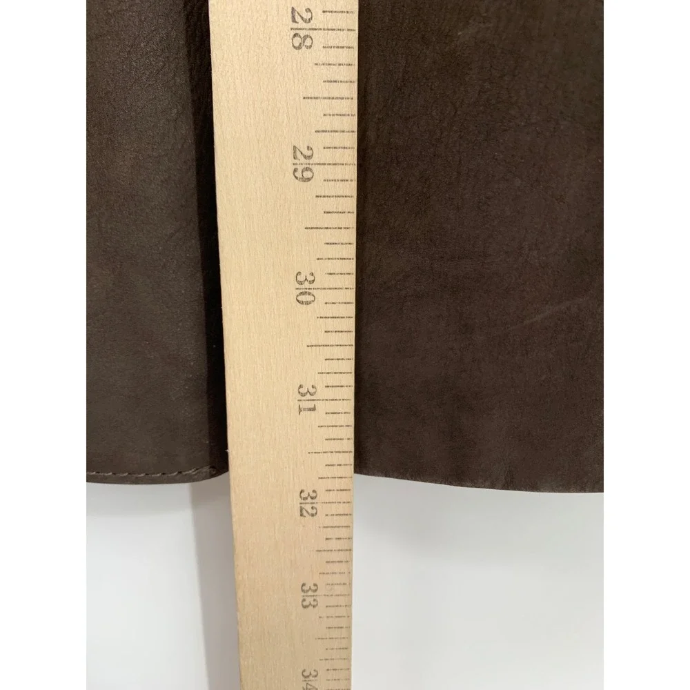 Vintage Banana Republic Blazer Mens 42R Brown 100% Nubuck Leather Jacket Heavy